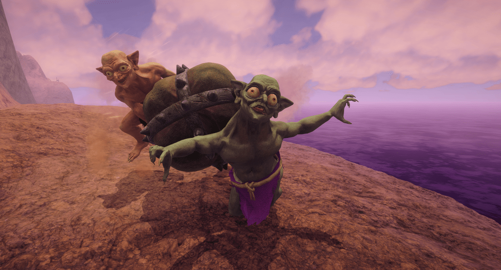 A sneaky whack in the back with the sackball!