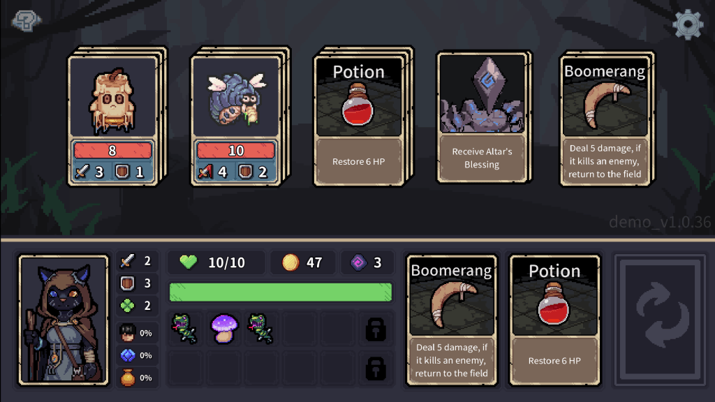 Boomerang is a very good item in Stray Path.