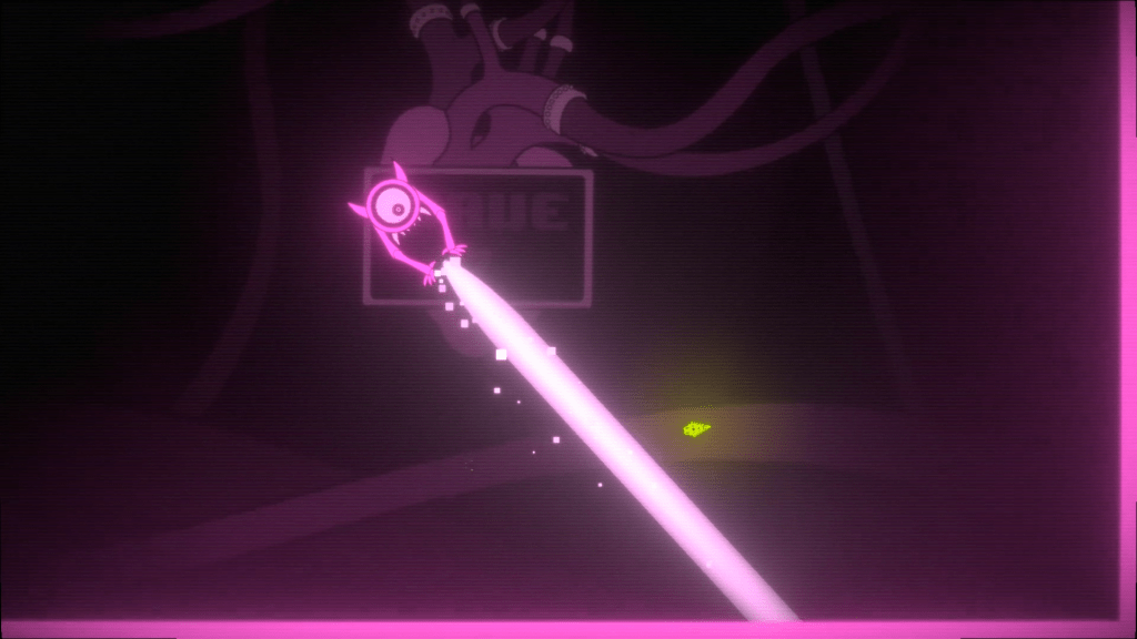 Mini-boss does a laser beam